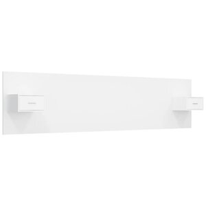 vidaXL Tête de lit avec armoires Blanc Bois d’ingénierie