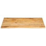 vidaXL Dessus de table à bord vivant 90x80x3 8 cm bois massif manguier