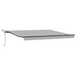 vidaXL Tissu de auvent Gris clair 400 × 350 cm Polyester