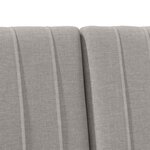 vidaXL Tête de lit capitonnée Taupe 135 cm Pin massif