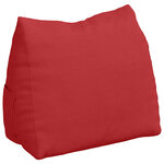 vidaXL Coussin de Dos Rouge 60 x 20 x 50 cm tissu