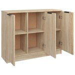 vidaXL Buffet Chêne sonoma 90 5x30x70 cm Bois d'ingénierie