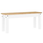 vidaXL Ensemble à manger Panama 4 Pièces blanc bois de pin massif