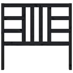 vidaXL Tête de lit Noir 106x4x100 cm Bois massif de pin