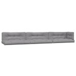 vidaXL Salon palette de jardin avec coussins 6Pièces bois d'acacia massif