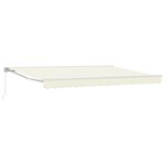 vidaXL Auvent rétractable manuel Crème 4 5 × 3 m