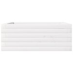vidaXL Jardinière blanc 60x60x23 cm bois de pin massif