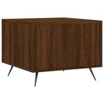 vidaXL Tables basses 2 Pièces chêne marron 50x50x40 cm bois d'ingénierie