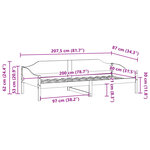 vidaXL Cadre de lit sans matelas 80x200 cm bois massif de pin