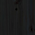 vidaXL Lit de jour sans matelas noir 90x190 cm bois de pin massif