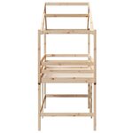 vidaXL Lit superposé avec échelle et toit sans matelas 90x200 cm