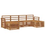 vidaXL Ensemble de canapés d'extérieur 6 pc Naturel