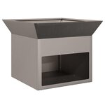 vidaXL Braise Rouillé 50 x 50 x 40 cm Acier résistant aux intempéries