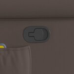 vidaXL Fauteuil de massage Marron Similicuir brillant