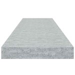 vidaXL Étagère murale flottante Gris béton 90x23 5x3 8 cm MDF