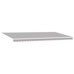 vidaXL Auvent Rétractable Gris clair 600 × 300 cm Polyester  Métal