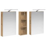 vidaXL Ensemble de Meubles de Salle de Bain 3 Pièces 100 x 10 5 x 60 5 cm