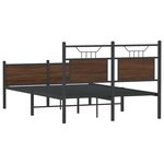 vidaXL Cadre de lit sans matelas chêne marron 120x190 cm