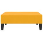 vidaXL Repose-pied Jaune 78x56x32 cm Velours