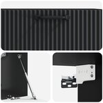 vidaXL Meuble TV mural Noir 78 5 x 31 x 30 cm Bois d'ingénierie