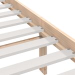 vidaXL Cadre de lit 120x190 cm Petit double Bois massif