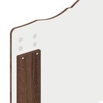 vidaXL Tête de lit Chêne brun 75 cm Bois d'ingénierie