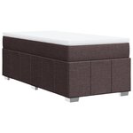 vidaXL Sommier à lattes de lit avec matelas Marron foncé 90x190 cm