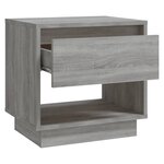 vidaXL Tables de chevet 2 Pièces Sonoma gris 45x34x44cm Bois d'ingénierie