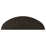 vidaXL Tapis d'escalier auto-adhésifs 10 Pièces anthracite 56x17x3 cm