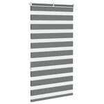 vidaXL Store zèbre gris foncé largeur du tissu 50 9 cm polyester