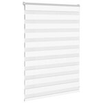 vidaXL Store zèbre blanc 115x100 cm largeur du tissu 110 9cm polyester