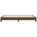 vidaXL Cadre de lit sans matelas marron foncé 140x200 cm tissu