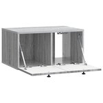 vidaXL Meuble TV mural Sonoma gris 59 5 x 41 x 30 cm Bois d'ingénierie