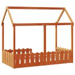 vidaXL Cadre de lit d'enfants forme de maison sans matelas 80x160 cm
