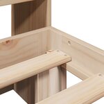vidaXL Lit bibliothèque sans matelas 120x190 cm bois de pin massif