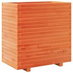 vidaXL Jardinière cire marron 70x40x72 5 cm bois de pin massif