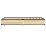 vidaXL Cadre de lit sans matelas chêne sonoma 90x190 cm