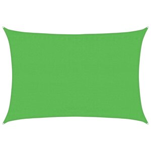 vidaXL Voile d'ombrage 160 g/m² Vert clair 3 5x4 5 m PEHD
