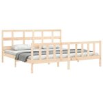 vidaXL Cadre de lit sans matelas 200x200 cm bois massif de pin