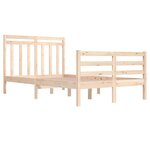 vidaXL Cadre de lit sans matelas 120x200 cm bois massif