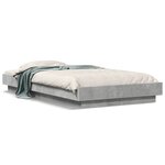 vidaXL Cadre de lit sans matelas gris béton 90x200 cm