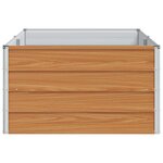 vidaXL Jardinière surélevée Marron Clair 160 x 80 x 45 cm