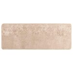 vidaXL Coureur de Tapis MARSA Beige 100 x 250 cm Polyester et PVC