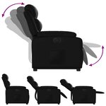 vidaXL Fauteuil inclinable électrique noir similicuir