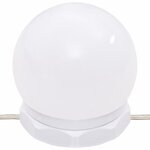 vidaXL Ensemble de coiffeuse avec LED Blanc Bois d'ingénierie