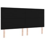 Tête de lit LED vidaXL Noire 100 cm en Velours