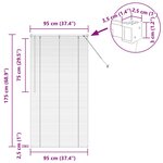 vidaXL Store de Fenêtre avec des rideaux Blanc Aluminium