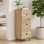 vidaXL Armoire à tiroirs Chêne Sonoma 33 x 34 5 x 90 cm