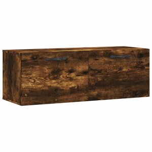 vidaXL Armoire murale Chêne fumé 100x36 5x35 cm Bois d'ingénierie