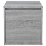 vidaXL Tiroir boîte Sonoma gris 40 5x40x40 cm Bois d'ingénierie